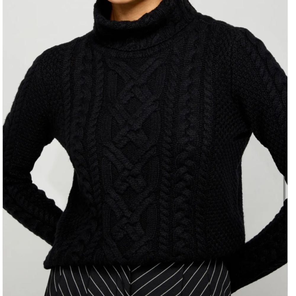Lauren Ralph Lauren Lozley Cable Knit Sweater, Size M